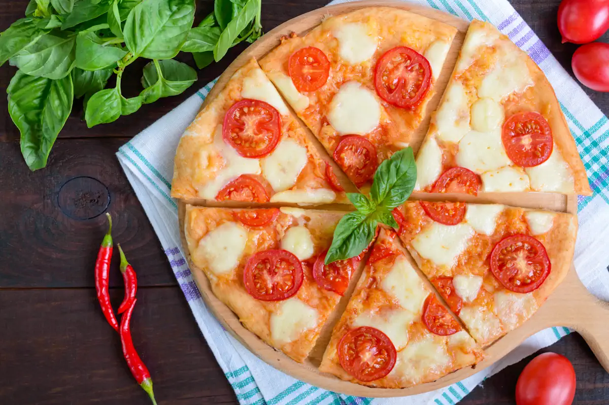 Pizza la moins calorique margherita végétarienne comparaison calories