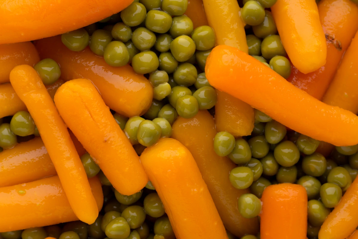 des carottes et des petits pois